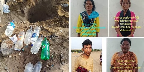 மெரினா கடற்கரையில் மணலில் புதைத்து விற்கப்பட்ட சாராயம்... மற்றொரு நபர் கைது