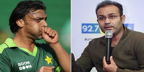 ’கவனமாக பேசுங்கள் சேவாக்' - அக்தர் எச்சரிக்கை