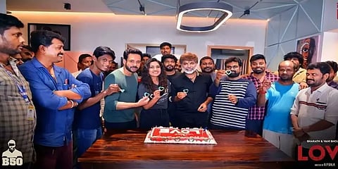 பரத்தின் 50-வது திரைப்படம் ‘லவ்’ படப்பிடிப்பு அப்டேட் - கேக் வெட்டி கொண்டாடிய படக்குழு
