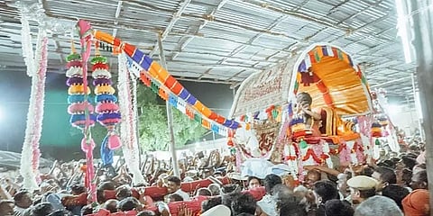 கோலாகலமாக நடைபெற்றது தருமபுரம் ஆதீன பட்டணப் பிரவேசம்
