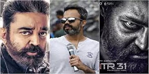 பிரசாந்த் நீல், ஜூனியர் என்.டி.ஆர். படத்தில் நெகட்டிவ் ரோலில் கமல்ஹாசன்? - வெளியான தகவல்