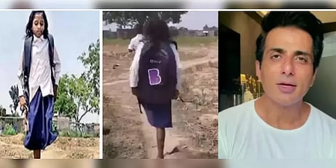 ஒற்றை காலில் ஒரு கி.மீ குதித்து பள்ளிக்கு செல்லும் சிறுமிக்கு நான் உதவுகிறேன் - சோனு சூட்!