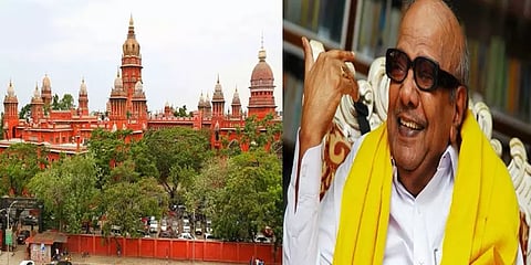 தி.மலை கிரிவலப் பாதையில் கருணாநிதி சிலை நிறுவ எதிர்த்த வழக்கு - தீர்ப்பு ஒத்திவைப்பு