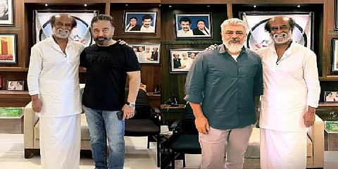 ரஜினியை அஜித் நேரில் சந்தித்தாரா? இணையத்தில் பரவும் போட்டோவின் பின்னணி விவரம் இதுதான்!