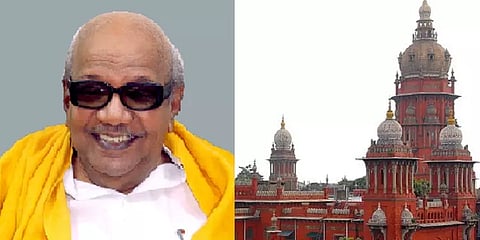 திருவண்ணாமலையில் கருணாநிதி சிலை வைக்க தடையை நீக்க வழக்கு - விசாரணை ஒத்திவைப்பு