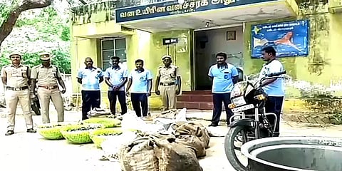 ராமேஸ்வரம்: இலங்கைக்கு கடத்த முயன்ற 600 கிலோ கடல் அட்டைகள் பறிமுதல்