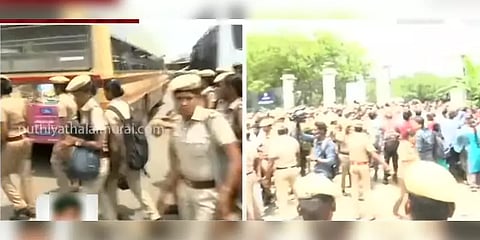 ’தேர்தல் அறிக்கையில் குறிப்பிட்டபடி பணி நிரந்தரம் செய்க’ - போராடிய செவிலியர்கள் கைது!