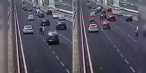 கழுகை காப்பாற்ற முயற்சித்தபோது வேகமாக வந்த கார் மோதி விபத்து! இருவர் பரிதாப பலி!