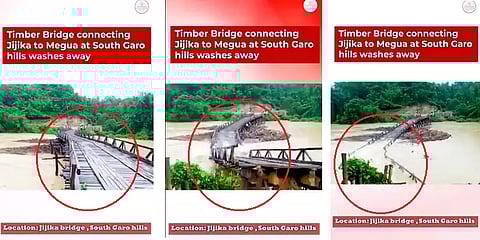 அதீத மழையால் பாதியாக இடிந்துவிழுந்த பாலம்... பதைபதைக்க வைக்கும் வீடியோ காட்சி!