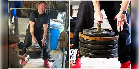 ஒரு விரல் புரட்சி! நடுவிரலால் 130 கிலோ எடையை தூக்கி கின்னஸ் சாதனை படைத்த இங்கிலாந்துகாரர்!