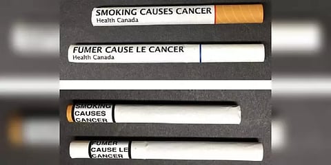 புகைப்பழக்கத்தை ஒழிக்க ஒவ்வொரு சிகரெட்டிலும் எச்சரிக்கை வாசகம்! கனடா அரசு முடிவு!