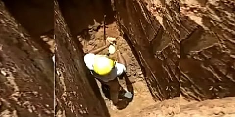 ஆழ்துளை கிணற்றில் விழுந்த நாய்க்குட்டி.. 5 மணி நேரம் போராடி மீட்ட தீயணைப்புத் துறையினர்