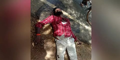 முறைகேடாக மண் அள்ளுவதாக வந்த புகார் - விசாரிக்க சென்ற தலையாரியை தூக்கிவீசி சென்ற கார்