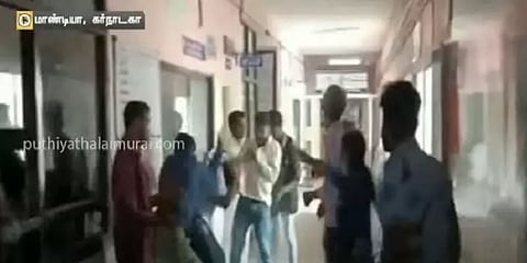 அரசு மருத்துவமனையில் இரு குடும்பங்கள் இடையே பயங்கர மோதல்: வீடியோ வெளியீடு