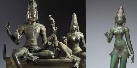 60 ஆண்டுகளுக்கு முன்பு அமெரிக்காவிற்கு கடத்தப்பட்ட 2 சிலைகள் மீட்பு