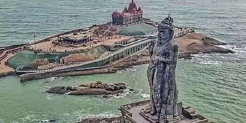 விவேகானந்தர் பாறையில் இருந்து வள்ளுவர் சிலை வரை கண்ணாடி இழைப் பாலம் - அமைச்சர் தகவல்