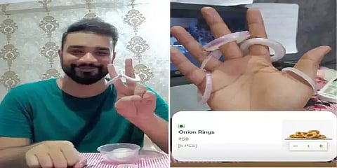 ஆனியன் ரிங்ஸ் ஆர்டர் போட்டது குத்தமா? - டெல்லி இளைஞரை அசர வைத்த ரெஸ்டாரன்ட்!