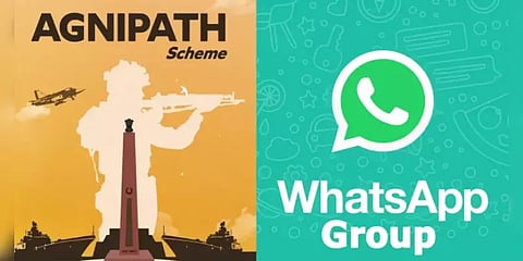 அக்னிபாத் திட்டம் குறித்து பொய்யான தகவல் பரப்பியதாக 35 வாட்ஸ்அப் குழுக்களுக்கு தடை!