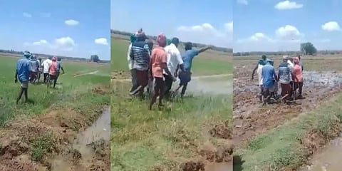 திடீர் நெஞ்சுவலியால் வயலில் மயங்கிய விவசாயி.. ஆம்புலன்ஸ் ஊழியர்களின் வியக்கத்தகு பணி!