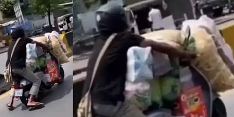 ‘லைஃபை தொலைச்சுராத குமாரு’ : ஓவர் லோடு பைக் ஓட்டிக்கு தெலங்கானா போலீஸ் சொன்ன அட்வைஸ்!