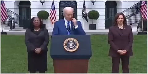 அமெரிக்காவுக்கு இப்படி ஒரு பெயரும் இருக்கோ? - பைடனின் பேச்சும் நெட்டிசன்ஸின் கலாயும்!