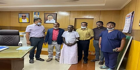 மூளைப் பகுதியில் இருந்த கட்டி வெளிப்புற காயமின்றி அகற்றம் -திருச்சி அரசு மருத்துவமனை சாதனை