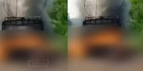 ஆட்டோ மீது திடீரென அறுந்து விழுந்த மின் கம்பம்... 8 பேர் உடல் கருகி உயிரிழப்பு