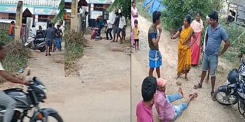 மகளுடன் சேர்ந்து மருமகனை கட்டையால் தாக்கிய மாமியார்.. கைகலப்பில் முடிந்த வாக்குவாதம்!