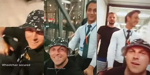 பரிதாபம் எப்படி வேலை செய்யுது பாத்தியா பையா.. இளைஞனின் சுவாரஸ்யமான ஏர்போர்ட் ட்ரிக்!