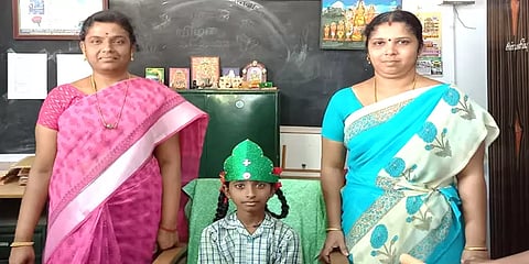 சவாலில் வென்ற மாணவி: தலைமை ஆசிரியர் செய்த கௌரவம்