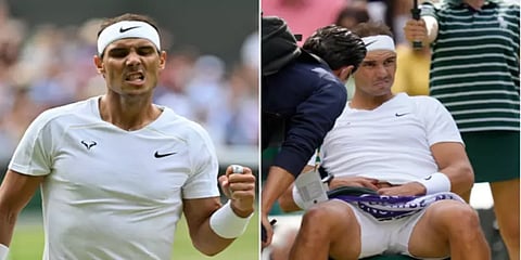 காயத்தால் அவதி - விம்பிள்டன் அரையிறுதியில் இருந்து விலகிய ரபேல் நடால்