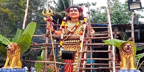 நித்யானந்தாவா - கால பைரவரா? 18 அடி உயர சிலை யாருக்கு? குழப்பத்தில் பக்தர்கள்