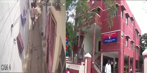 சைக்கிளை நைசாக தள்ளிச்சென்ற நபர் - காவல்நிலையம் அருகிலேயே நடந்த சம்பவம்