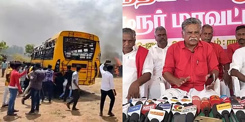 '17 ஆண்டுகளாக அந்த கள்ளக்குறிச்சி பள்ளியில் பிரச்னைதான்! போராட்டம்தான்!' - முத்தரசன்