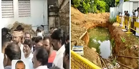 திருச்சி: பாதாள சாக்கடைக்காக தோண்டப்பட்ட பள்ளத்தில் தவறி விழுந்து பெண் பலி