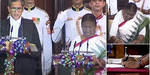 ’’ஏழை வீட்டில் பிறந்த மகள் நான்...’’  - இந்தியாவின் ’முதல் குடிமகள்’ திரெளபதி முர்மு உரை