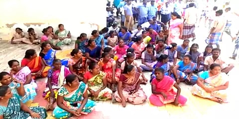 சாத்தூர்: ஆபாசமாக பேசும் ஆசிரியரை கைது செய்யுங்கள் என முற்றுகை போராட்டம்