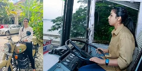 இதெல்லாம் ரொம்ப தூசு.. அசால்ட்டாக அதிக எடையுள்ள கனரக வாகனங்களை ஓட்டும் கல்லூரி மாணவி!