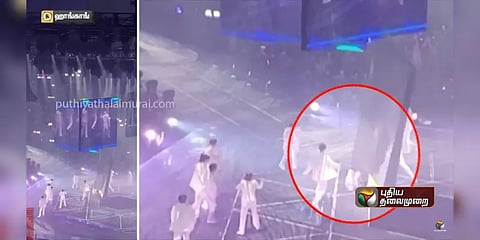 இசைநிகழ்ச்சியில் கண்ணாடி திரை விழுந்து பயங்கர விபத்து!