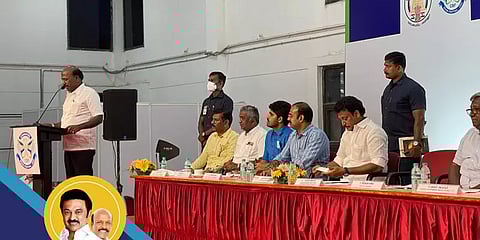 ``இந்த ஆட்சியில் வேட்டியை யாராலும் கழட்ட முடியாது. ஏனென்றால்...”- அமைச்சர் அன்பில் மகேஷ்
