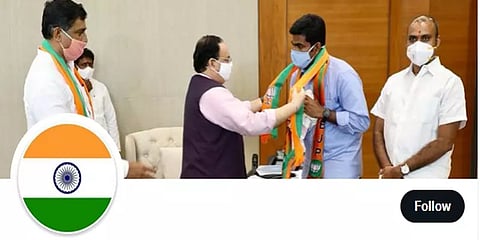 நெருங்கும் சுதந்திர தினம்: தேசியக்கொடியை டிபி-யாக மாற்றும் பாஜக பிரமுகர்கள்