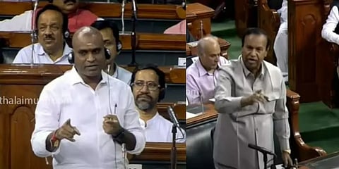 மக்களவையில் தமிழக அரசு மீது எல்.முருகன் மறைமுக விமர்சனம்-திமுக எம்பிக்கள் கடும் எதிர்ப்பு