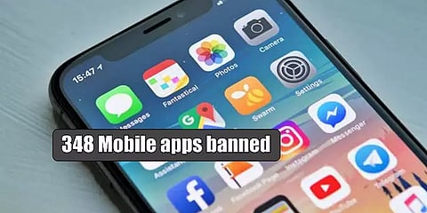 `இதுவரை 348 சீன செயலிகள் இந்தியாவில் முடக்கப்பட்டுள்ளன’- மத்திய அமைச்சர் தகவல்