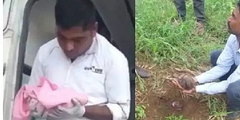 உயிருடன் மண்ணுக்குள் புதைக்கப்பட்ட பெண் குழந்தை; பிஞ்சுக்கைகளால் அடையாளம் காணப்பட்ட அவலம்