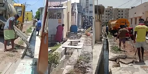 கரூரில் கழிவுநீரில் கலவையை கொட்டி கால்வாய் அமைக்கப்பட்டதா? -அதிகாரிகளின் விளக்கம் இதுதான்!