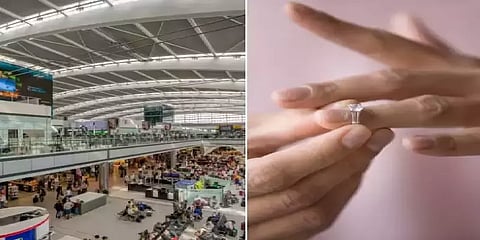 காதலன் கழிவறைக்கு சென்ற நேரம் பார்த்து காதலி செய்த செயல்... லண்டன் ஏர்போர்ட்டில் பகீர்!