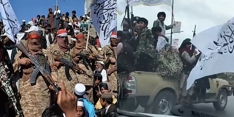 ஆப்கனில் ஆட்சியை கைப்பற்றி ஓராண்டு நிறைவு! வெற்றி அணிவகுப்பு நடத்திய தாலிபான்கள்!