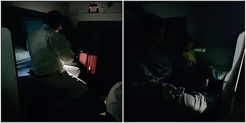 குழந்தையுடன் இருட்டில் பரிதவித்த ரயில் பயணி -டிக்கெட் பரிசோதகர் செய்த உதவி