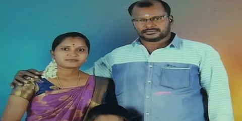 கஞ்சா போதையில் கழுத்தை அறுத்து தற்கொலை.. கடன் தொல்லையில் ஆசிரியையின் கணவர் விபரீத முடிவு