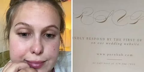 பார்ன் தளத்துக்கு விருந்தினர்களை அழைத்த மணப்பெண்.. கல்யாண பத்திரிகையால் நடந்த குழப்பம்!